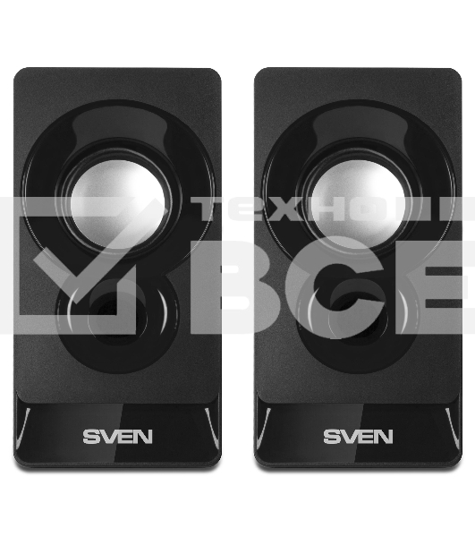 Акустическая система SVEN 300 2.0 черный 6Вт