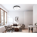 Потолочный светодиодный светильник Ambrella light FZ1403 BK черный IP20 48W 3000K-6500K D500*50 (ПДУ ИК), фото3