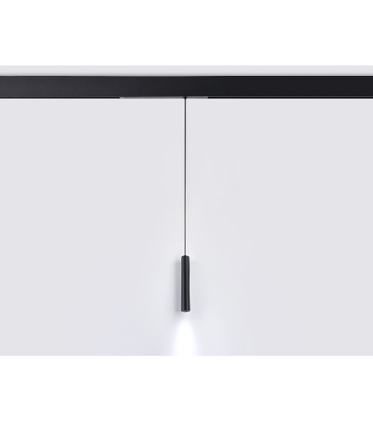 Управляемый светодиодный светильник для шинопровода Magnetic Ambrella light GL1432 BK черный IP20 10W 3000K-6400K 220V 24° D35*240 H1500 (Без ПДУ)