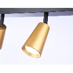 Накладной поворотный спот Ambrella light TA13151/3 BK/GD черный/золото GU10/3 max 12W 445*60*130, фото6