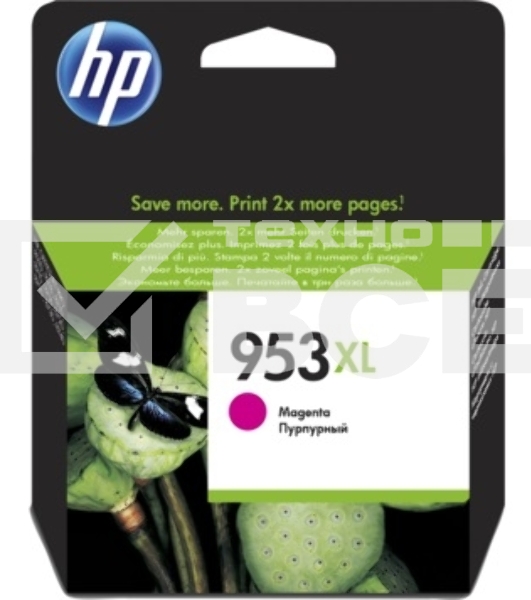 Картридж струйный HP 953XL F6U17AE пурпурный для HP OJP 8710/8715/8720/8730/8210/8725 (1600стр.)