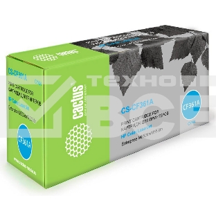 Картридж лазерный Cactus CS-CF361A голубой (5000 стр.) для HP CLJ M552dn/M553dn/M553N/M553x