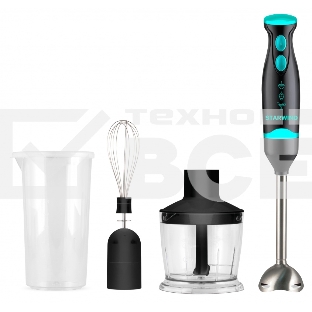 Блендер погружной Starwind SBP2322b 800Вт темно-серый/бирюзовый