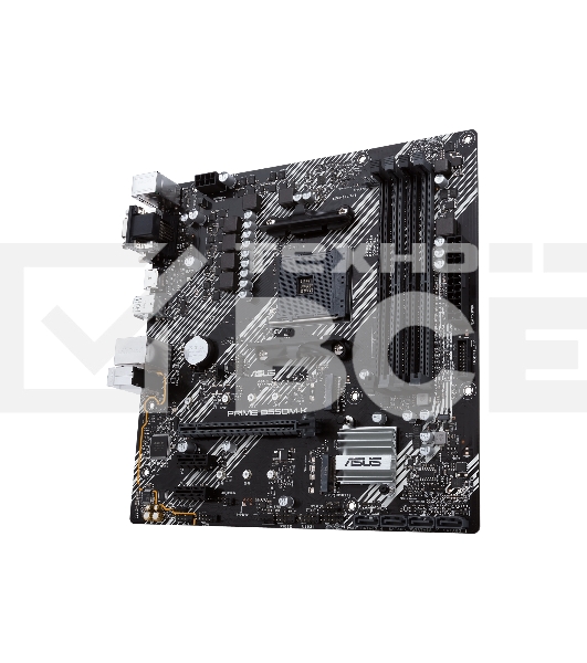 Материнская плата ASUS PRIME B550M-K, AM4, AMD B550, 4xDDR4, 4xSATA, 2xM.2, 1xPCIe 4.0 x16, 2xPCIe x1, 1xDVI-D, 1xHDMI, 1xVGA, 1x 1Gb LAN, 4xUSB 3.2 Gen 1, 2xUSB 3.2 Gen 2, 3x3.5 мм, 7.1, mATX
