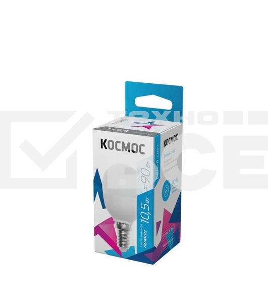 Лампа светодиодная LED BASIC GL45 10.5Вт 220В E14 4500К Космос LkeLED10.5wGL45E1445