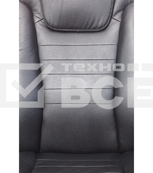 Кресло руководителя Бюрократ T-9923WALNUT/BLACK черный, кожа, крестовина дерево