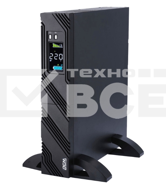 Источник бесперебойного питания Powercom Smart King Pro+ SPR-1500 LCD 1200Вт 1500ВА черный