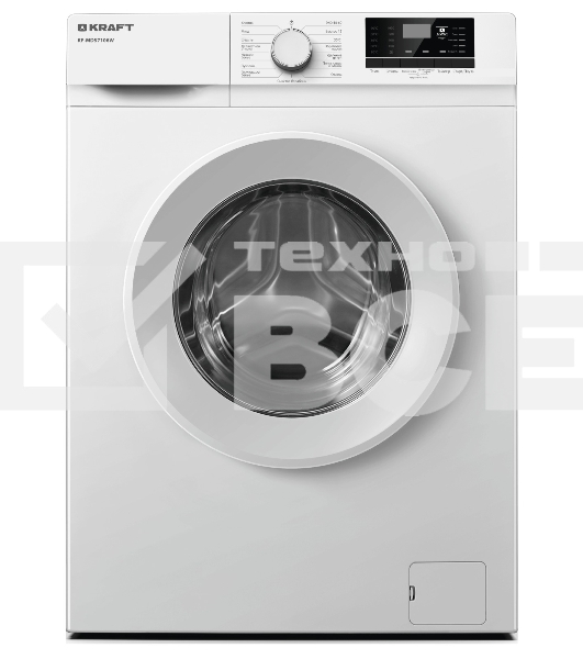 Стиральная машина Kraft KF-MDS7106W белый, загрузка фронтальная 7 кг, 1000 об/мин., класс: А+