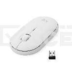 Мышь беспроводная Logitech Pebble M350 белый, 1000 dpi, радиоканал, Bluetooth, USB, кнопки - 3, фото 1