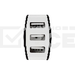 Зарядное устройство в прикуриватель Rexant 3 x USB, 1000mA, черный, фото 1