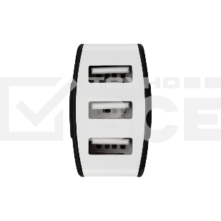 Зарядное устройство в прикуриватель Rexant 3 x USB, 1000mA, черный