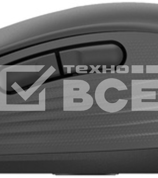 Мышь беспроводная Logitech Signature M650 L черный, 4000 dpi, радиоканал, Bluetooth, USB, кнопки - 5