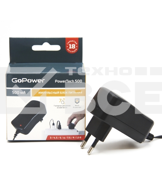 Блок питания GoPower PowerTech 500 универсальн. импульсный (1/100)