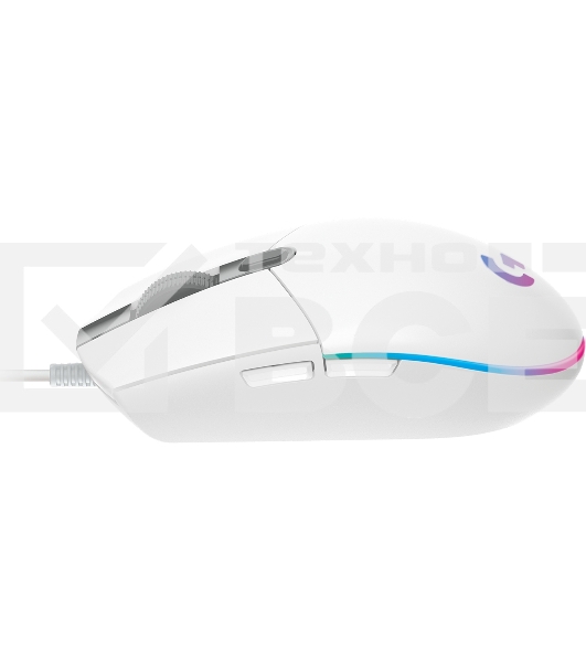 Мышь проводная Logitech G102 LIGHTSYNC белый, 8000 dpi, USB, кнопки - 6