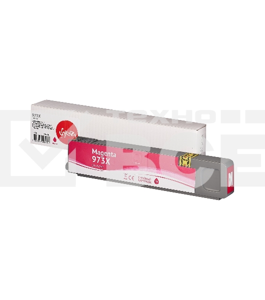 Струйный картридж Sakura F6T82AE (№973X Magenta) для HP, пурпурный, 110 мл., 7000 к.