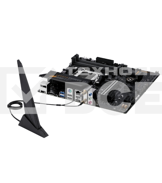 Материнская плата ASUS TUF GAMING A620M-PLUS WIFI, AM5, AMD A620, 4xDDR5, 4xSATA, 2xM.2, 1xPCIe 4.0 x16, 2xPCIe x1, 2xDP, 1xHDMI, 1x 2.5Gb LAN, 4xUSB-A 2.0, 2xUSB-A 3.2 Gen 1, 3x3.5 мм, 7.1, mATX