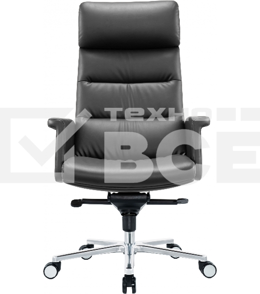 Кресло руководителя Cactus CS-LBK-AMSTERDAM кожа, крестов. алюминий