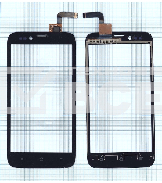 Сенсорное стекло (тачскрин) для Archos 50 Platinum MCF-050-0995-V2, черное