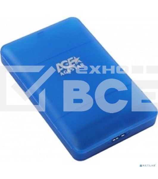 Внешний корпус для HDD/SSD AgeStar 3UBCP3 SATA пластик синий 2.5'