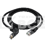 Патч-корд прямой 10.0m UTP кат.5e, черный, верхний угол, литой, ethernet high speed, RJ45, T568B, фото8