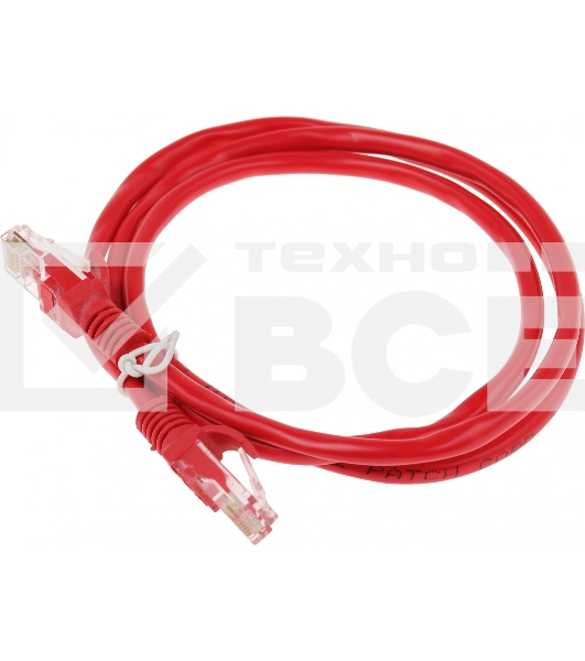 Патч-корд UTP Cablexpert кат.5e, 1м, литой, многожильный (красный)