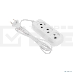 Удлинитель PROconnect 3 гнезда, 1,5 м, 2х0,75 мм², б/з, белый, фото4