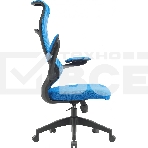 Кресло компьютерное Cactus CS-MC505-BL темно-синий, сиденье темно-синий, сетка/ткань, крестов. пластик, фото4