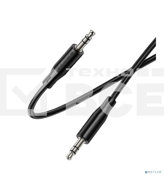 Аудиокабель BOROFONE BL26/AUX аудио кабель/3.5 mm jack - 3.5 mm jack/1m/черный