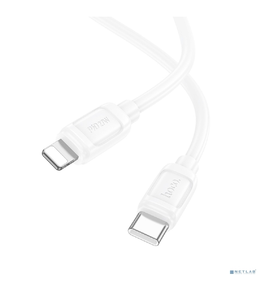 Кабель USB2.0 Hoco Type-C/Lightning, 2.4А, 27Вт, X115, 1м, белый, коробка