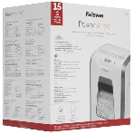 Шредер Fellowes PowerShred 15С белый (секр.P-4) фрагменты 15лист. 19лтр. скрепки скобы пл.карты, фото9
