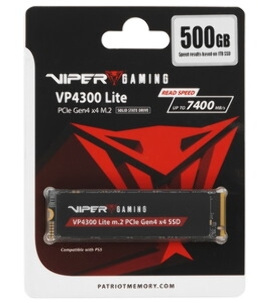 Накопитель SSD Patriot M.2 2280 500Gb 5000/3000MBs