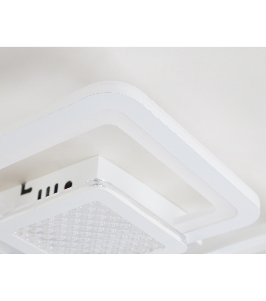 Потолочный светодиодный светильник FA4283/4+4 WH белый 100W 3000K+6400K/4200K/6400K+3000K 435*435*70 (ПДУ ИК)