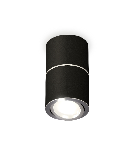 Светильник Ambrella Light XS7402140 SBK/PSL черный песок/серебро полированное MR16 GU5.3 (C7402, A2070, C7402, N7003)
