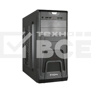 Компьютерный корпус Miditower Exegate EX278390RUS Exegate CP-603 Black, ATX, <CP350W, 80mm>, 2*USB+2*USB3.0, Audio