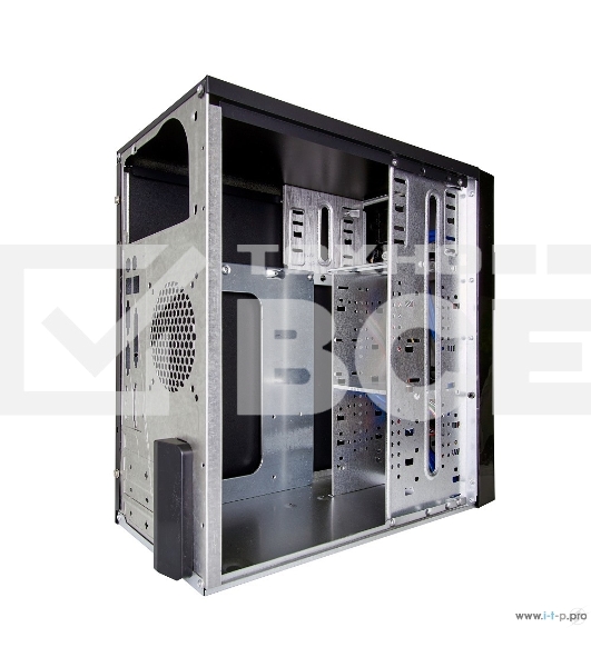 Компьютерный корпус Minitower ExeGate MA-371X Black, mATX (UN350, 120мм) 2хUSB+2хUSB 3.0, Audio