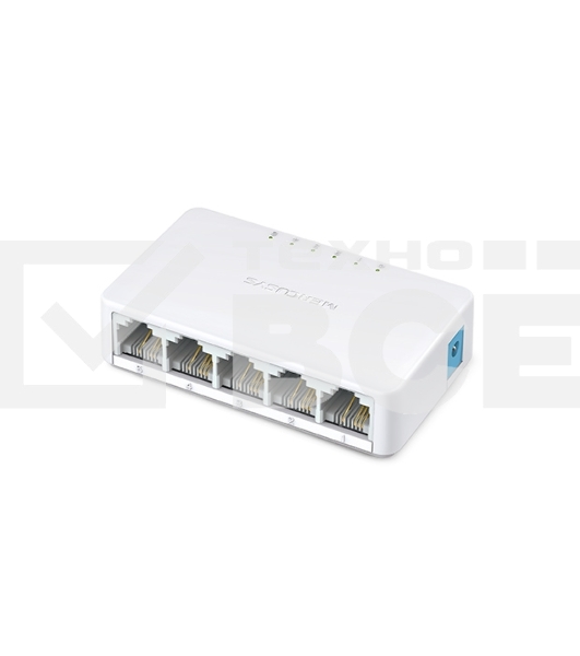 Коммутатор Mercusys MS105, 5 портов Ethernet 100 Мбит/с