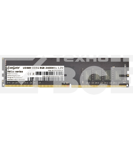 Оперативная память Exegate, DDR4, 8GB (1x8 GB), 2400 MHz, CL17, OEM