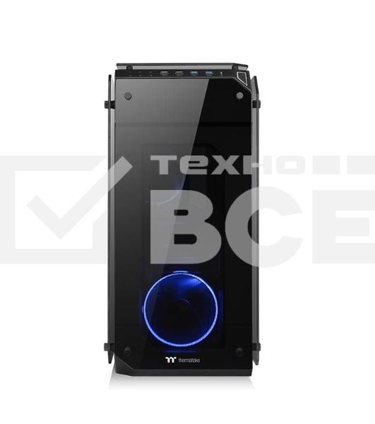 Корпус View 71 TG (840574) CA-1I7-00F1WN-00 /Black/Win/SPCC/Tempered Glass*4/Color Box/Riing 140mm Blue Fan*2