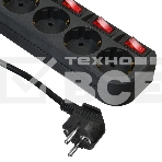 Сетевой фильтр Buro 500SH-1.8-SW-B 1.8м (5 розеток) черный (коробка), фото7