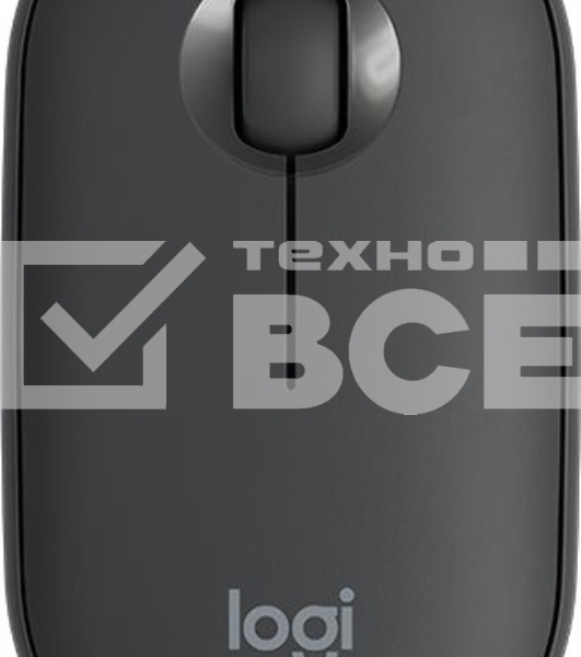 Мышь беспроводная Logitech Pebble M350 графитовый, 1000 dpi, радиоканал, Bluetooth, USB, кнопки - 3