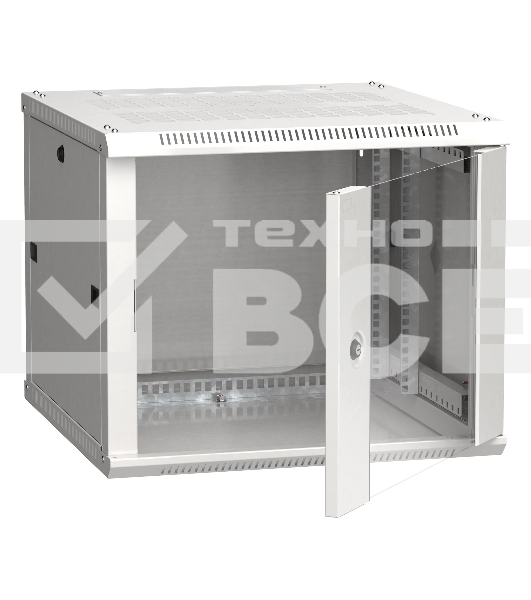 Шкаф ITK LINEA W 9U 600x600 мм дверь стекло, RAL7035