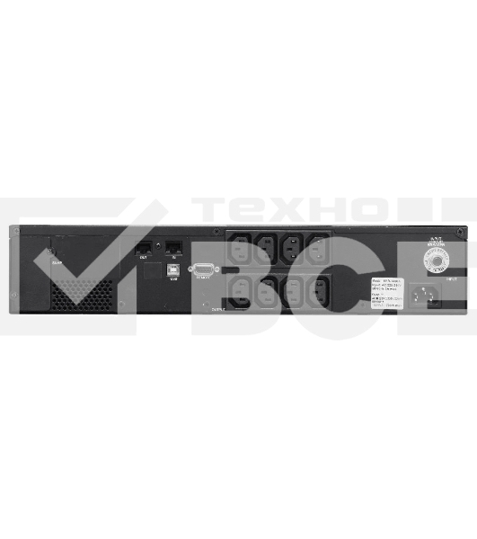 Источник бесперебойного питания Powercom Smart King Pro+ SPR-2000 LCD 1600Вт 2000ВА черный
