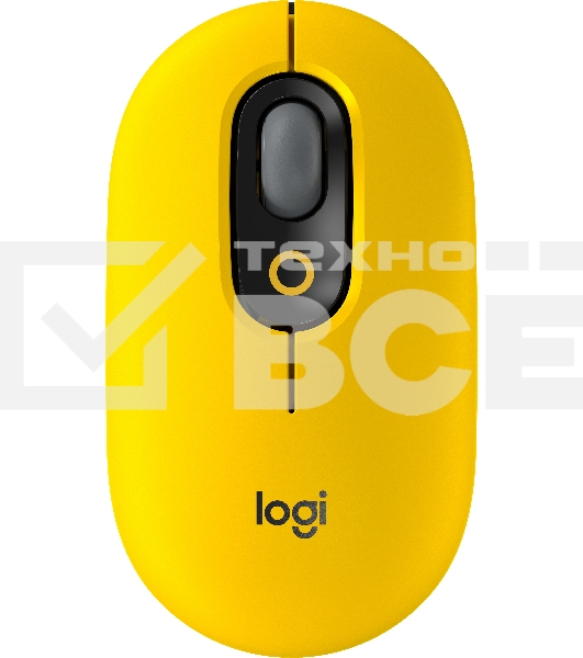 Мышь беспроводная Logitech POP Mouse желтый, 4000 dpi, Bluetooth, кнопки - 4