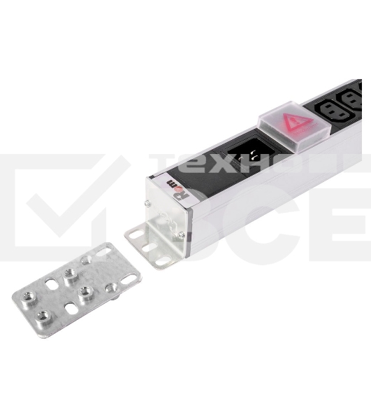 Вертикальный блок розеток ЦМО Rem-16 с выкл., 14 IEC 60320 C13, 10 C19, вход C20 16A, алюм., 33-38U (R-16-14C13-10C19-V-1420)