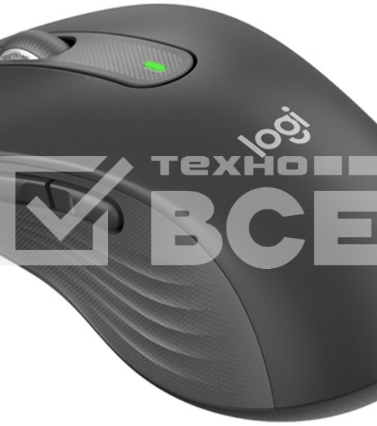 Мышь беспроводная Logitech Signature M650 L черный, 4000 dpi, радиоканал, Bluetooth, USB, кнопки - 5