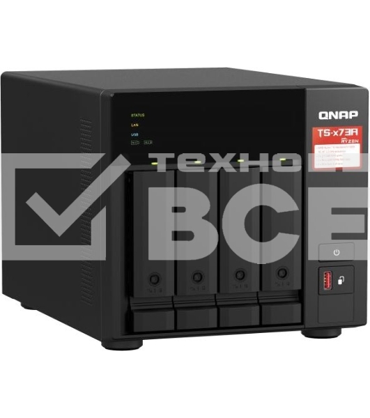 Сетевое хранилище NAS Qnap TS-473A-8G 4-bay Ryzen V1500B