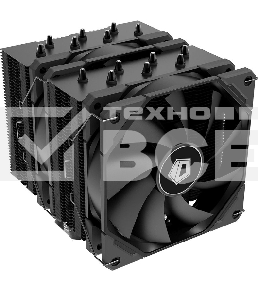 Кулер ID-COOLING SE-207-XT BLACK LGA20XX/LGA1366/LGA115X/AM4/AM3/+/AM2/+/FM2/+/FM1 (TDP 250W, PWM, черный, 7 тепл.трубок + медная база, 2x120mm) RET