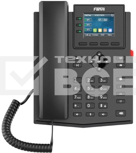 Телефон IP Fanvil X303 черный