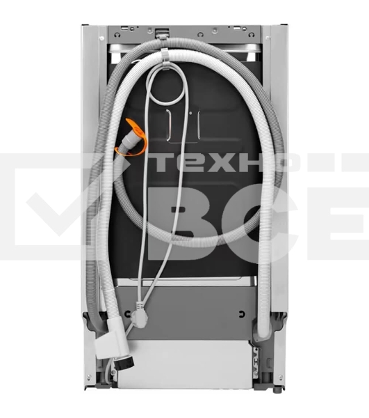 Встраиваемая посудомоечная машина AEG FSE73527P, загрузка на 10 комплектов посуды, сенсорное управление, 7 программ, 44.6x55x82 см, черный цвет, сушка: с открыванием дверцы, индикация на полу: проекция дисплея