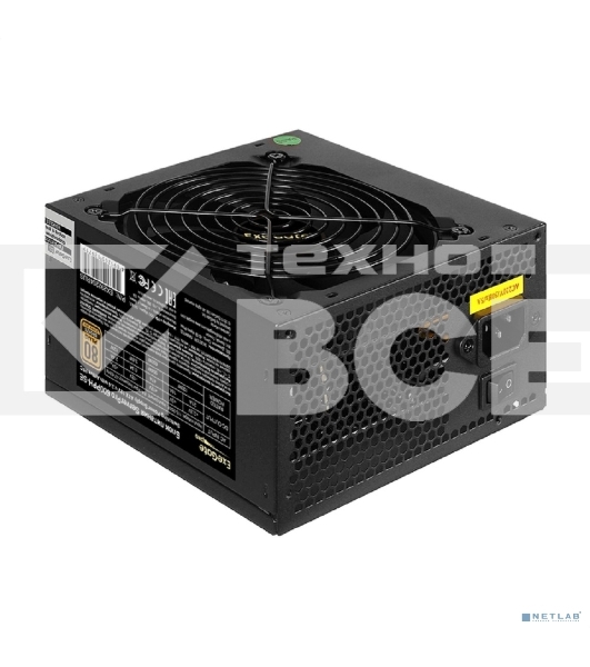 Серверный блок питания  600W ExeGate ServerPRO 80 PLUS Bronze, 600PPH-SE (ATX, for 3U+ cases, APFC, КПД 89% (80 PLUS Bronze), 12cm fan, 24p, (4+4)p, PCIe, 5SATA, 3IDE, black)